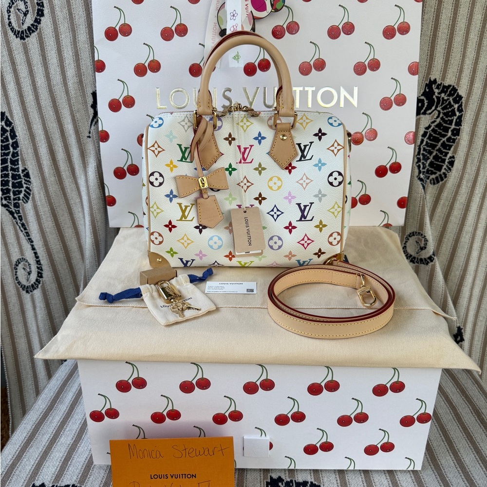 Louis Vuitton LV x TM Speedy Bandoulière 25 brand new full set!